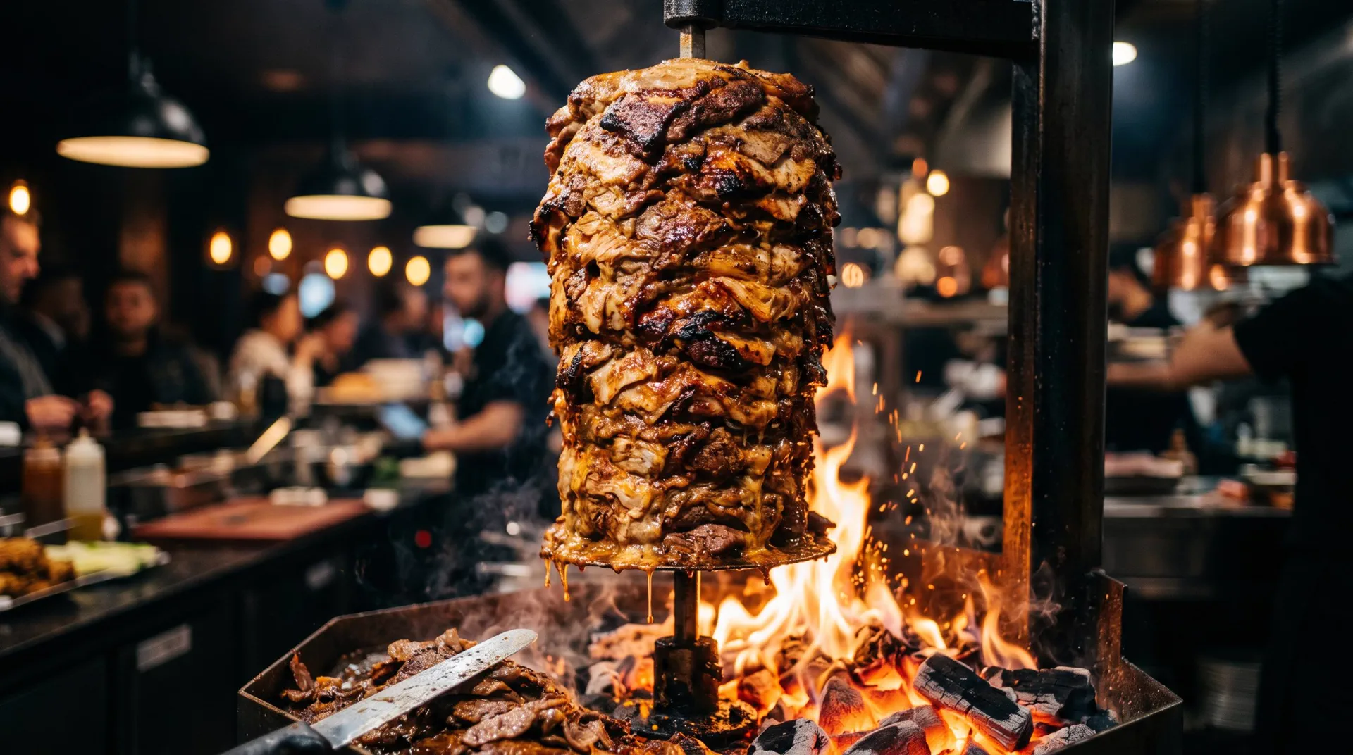 Grillades flammes